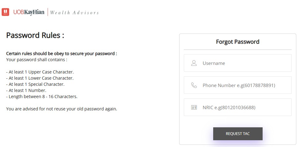 Forgot Password